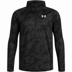 Under Armour TECH 2.0 1/2 ZIP Chlapecké triko s dlouhým rukávem, černá, velikost M obraz