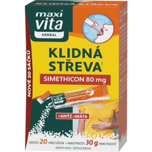 VITAR MAXI VITA HERBAL KLIDNÁ STŘEVA SIMETHICON, 20 STICK Doplněk stravy, , velikost obraz