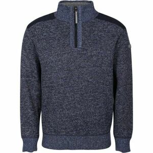 PROGRESS LOFOTEN Pánský svetr s krátkým zipem, tmavě modrá, velikost obraz
