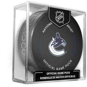 INGLASCO VANCOUVER CANUCKS OFFICIAL GAME PUCK Fanouškovský hokejový puk, černá, velikost obraz