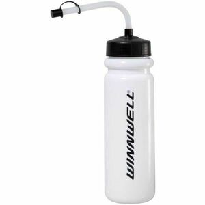 WINNWELL HOCKEY BOTTLE 800ML WITH STRAW WITH LOGO Sportovní láhev, bílá, velikost obraz