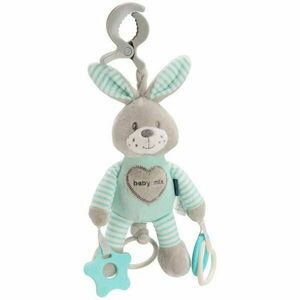 BABY MIX KRÁLÍK Plyšová hračka s vibrací, šedá, velikost obraz