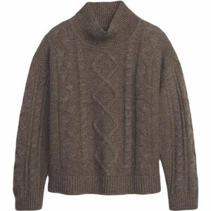 GAP CABLE MOCKNECK Dámský svetr, hnědá, velikost obraz