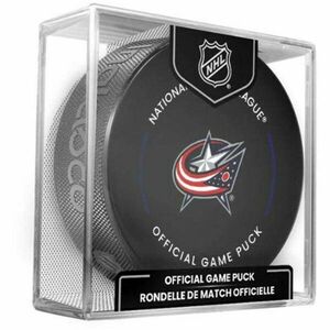 INGLASCO COLUMBUS BLUE JACKETS OFFICIAL GAME PUCK Fanouškovský hokejový puk, černá, velikost obraz