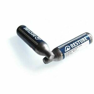 RESTUBE CO₂ CARTRIDGES 2-PACK Sada bombiček CO₂ se závitem, stříbrná, velikost obraz