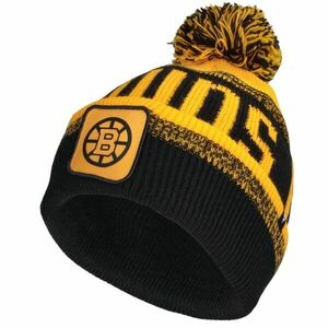 FANATICS BOSTON BRUINS THRIVE CUFFED POM BEANIE Čepice, černá, velikost obraz