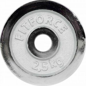 Fitforce PLC 2, 5 KG x 30 MM Nakládací kotouč, stříbrná, velikost 2, 5 KG obraz