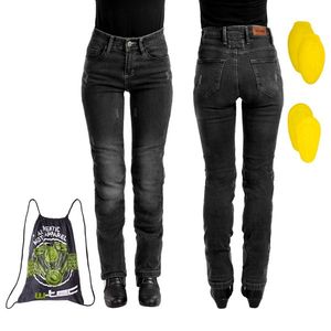 Dámské moto jeansy W-TEC Panimali černá 4XL obraz