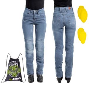Dámské moto jeansy W-TEC Panimali modrá 4XL obraz
