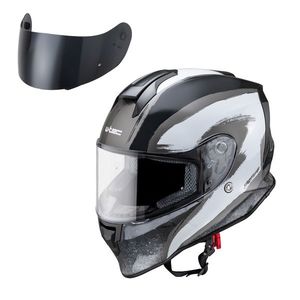 Moto přilba W-TEC Integra Graphic Black-White XL (61-62) obraz