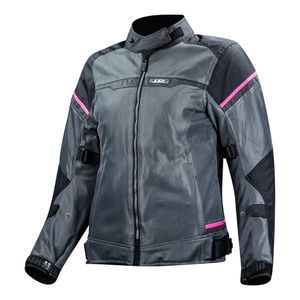 Dámská moto bunda LS2 Riva Black Dark Grey Pink černá/tmavě šedá/růžová M obraz