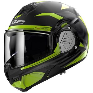 Překlopná moto přilba LS2 FF906 Advant Revo Matt Black H-V Yellow P/J 3XL (65-66) obraz