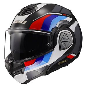 Překlopná moto přilba LS2 FF906 Advant Sport Gloss Black Blue Red P/J 3XL (65-66) obraz