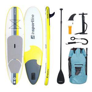 Paddleboard s příslušenstvím inSPORTline WaveTrip 10'6" G3 žlutá obraz