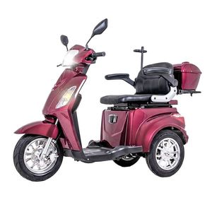 Elektrický tříkolový vozík inSPORTline Zorica Lion s odnímatelnou baterií vínová obraz