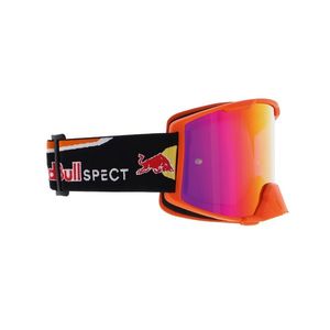 Motokrosové brýle RedBull Spect Strive, oranžové matné, plexi fialové zrcadlové obraz