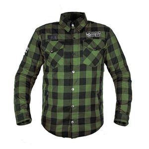 Moto košile W-TEC Black Heart Rattlesneak zeleno-černá kostkovaná 5XL obraz