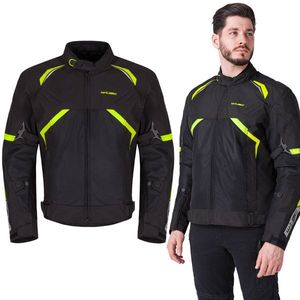 Letní moto bunda W-TEC Timuco černá-fluo XL rozšířená obraz