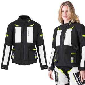 Dámská moto bunda W-TEC Warao Lady černá-fluo L rozšířená obraz
