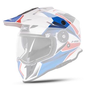 Náhradní kšilt k helmě W-TEC Valso bílo-červeno-modrá obraz