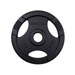 Litinový olympijský kotouč inSPORTline Hamerton Black 25 kg 50 mm obraz