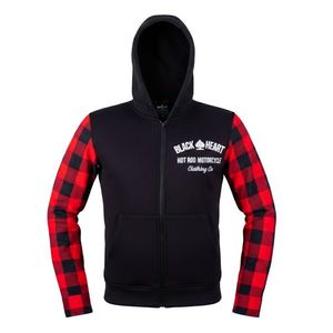 Moto mikina W-TEC Black Heart Ramforge červeno-černá 3XL obraz