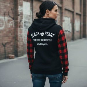 Dámská moto mikina W-TEC Black Heart Ramforge Lady červeno-černá XXL obraz