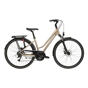 Dámské trekingové kolo Kross Trans 3.0 28" - model 2026 L (19", 168-180 cm) hnědá/stříbrná/mat obraz