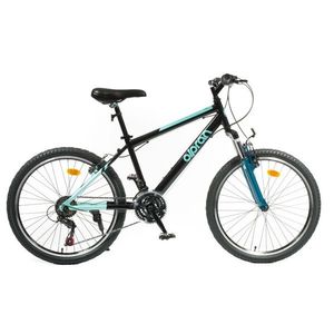 Odlehčené juniorské kolo Olpran Helix ALU 24" - model 2026 15" (135-155 cm) černá/mořská zelená obraz