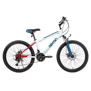 Odlehčené juniorské kolo Olpran Gryllus ALU 24" - model 2026 15" (135-155 cm) červená/bílá obraz