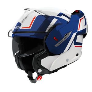 Překlopná přilba AIROH MATHISSE 2 Genius P/J modro-červená lesklá 3XL (63-64) obraz