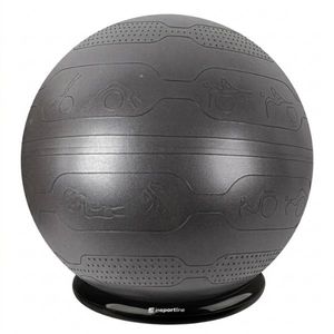 Gymnastický míč inSPORTline Stretch Ball 75 cm se základnou BallBase černá obraz