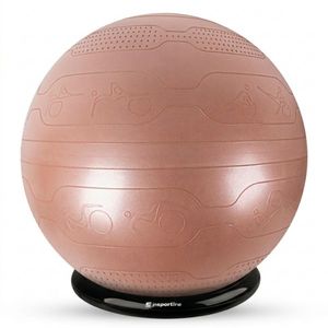 Gymnastický míč inSPORTline Stretch Ball 75 cm se základnou BallBase mocha mousse obraz