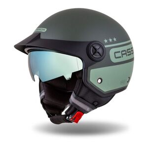 Moto přilba Cassida Handy Plus Chief zelená matná/tmavě zelená XXL (61) obraz