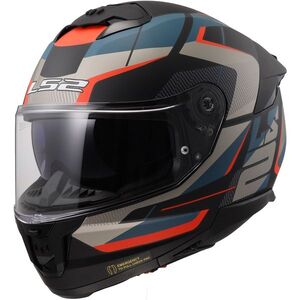 Moto přilba LS2 FF808 Stream II Road Matt Black Blue 3XL (65-66) obraz
