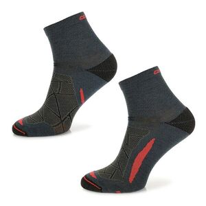 Trekingové Merino ponožky Comodo TREUL02 Black Red 43-46 obraz