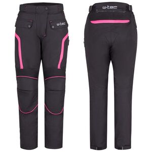 Dámské moto kalhoty W-TEC Durmanes Lady černo-růžová XXL obraz