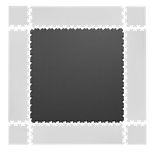 Puzzle zátěžová podložka inSPORTline Simple tmavě šedá obraz