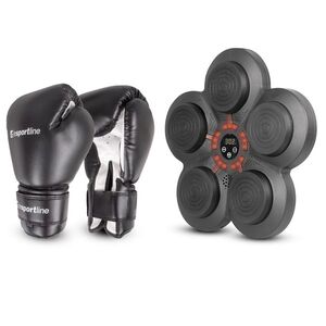 Nástěnný terč inSPORTline Smartpunch + boxerské rukavice Metrojack 12oz obraz
