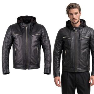 Kožená moto bunda W-TEC Murayo černá XL rozšířená obraz