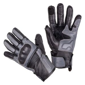 Kožené moto rukavice W-TEC Boldron černo-šedá 4XL obraz