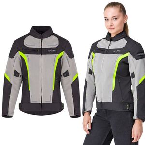 Letní dámská moto bunda W-TEC Mirelia černo-šedo-fluo 4XL obraz