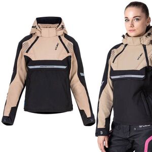 Dámská softshellová moto bunda W-TEC Annorack Lady černo-písková 4XL obraz