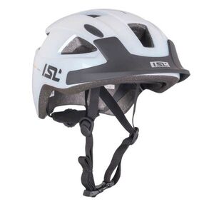 Dětská cyklo přilba s LED světlem ISL Lumiro Pearl White S (54-59) obraz