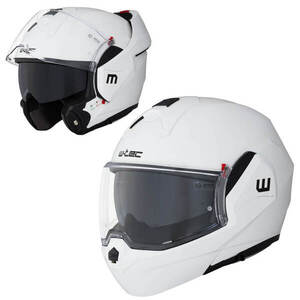 Překlopná moto přilba W-TEC Sabron P/J Pearl White XXL (63) obraz
