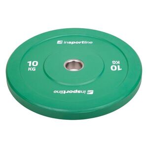 Gumový kotouč inSPORTline Bumper Plate Go 10 kg 50 mm obraz