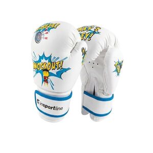 Dětské boxerské rukavice inSPORTline Jabbino bílá 6oz obraz