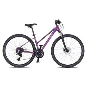 Dámské crossové kolo 4EVER Pulse Disc 28'' - model 2026 M (18, 5", 170-185 cm) purple/hologram obraz