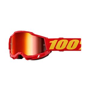 Dětské motokrosové brýle 100% Accuri 2 Junior Mirror červená, červené plexi obraz
