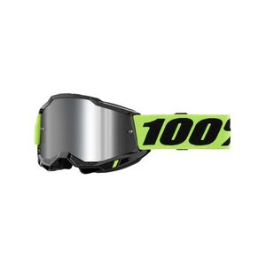 Dětské motokrosové brýle 100% Accuri 2 Junior Mirror žlutá, zrcadlové stříbrné plexi obraz